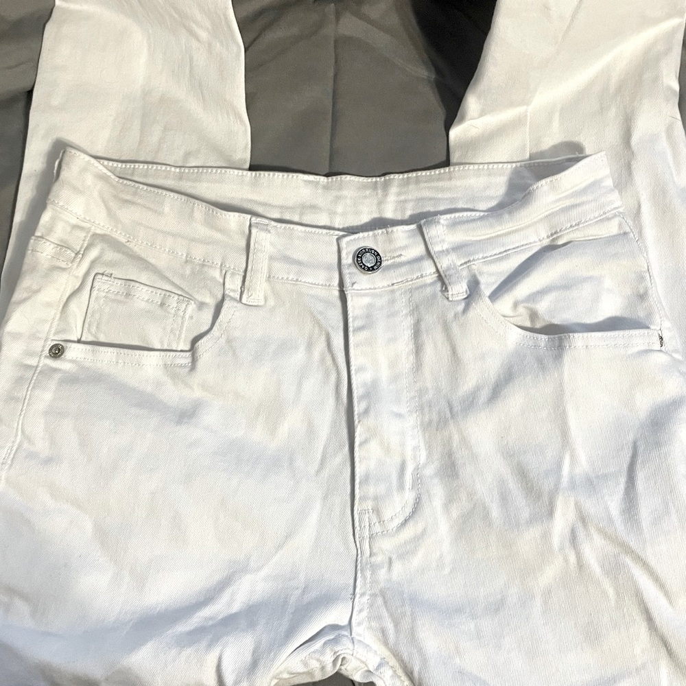 White Distressed Jeans